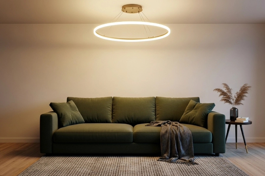 ست کردن لوستر با مبل راحتی