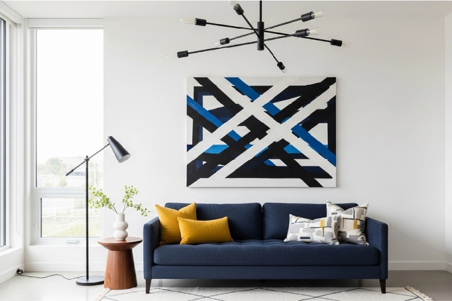 ست کردن لوستر با مبل راحتی