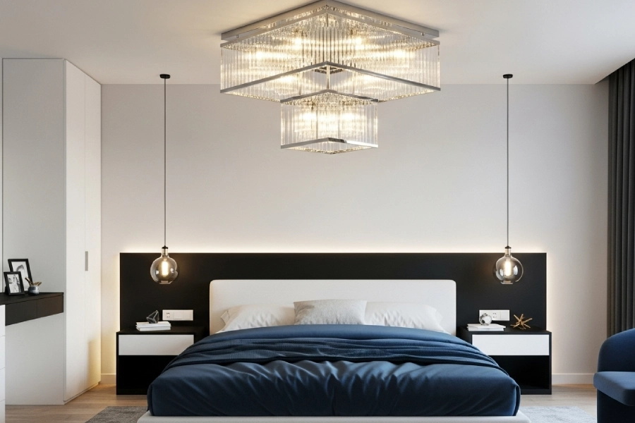 جدیدترین مدل های لوستر اتاق خواب مدرن 4 لوستر اتاق خواب مدرن