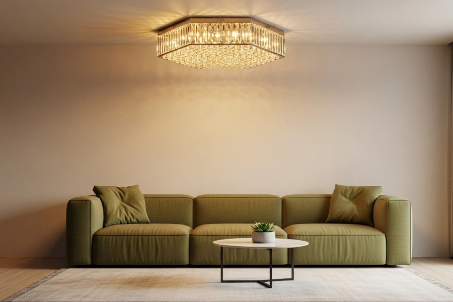 لوستر سقفی کریستال