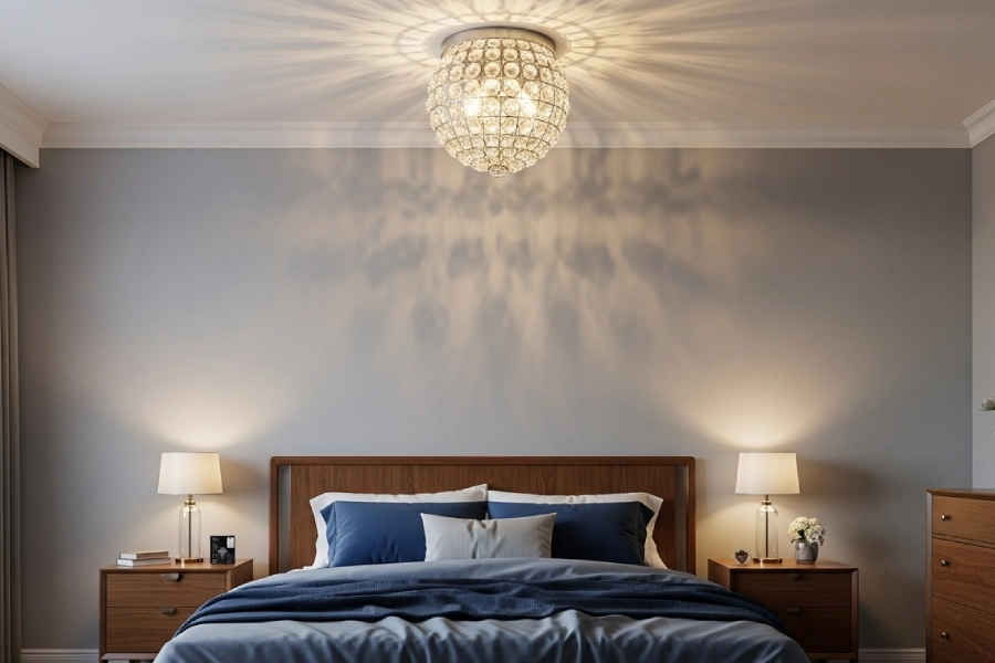 لوستر سقفی کریستال