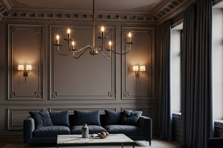 ست کردن لوستر با مبل راحتی