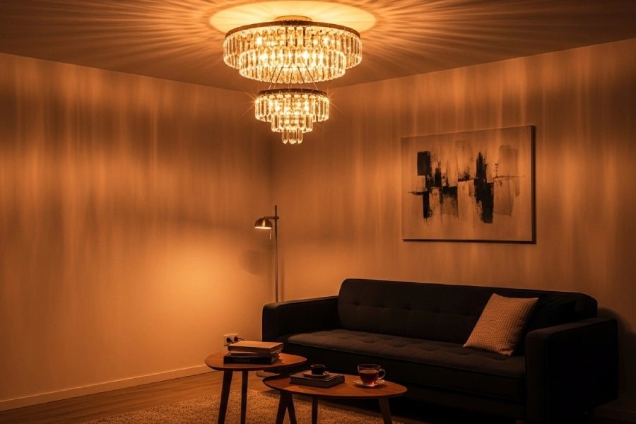 لوستر سقفی کریستال