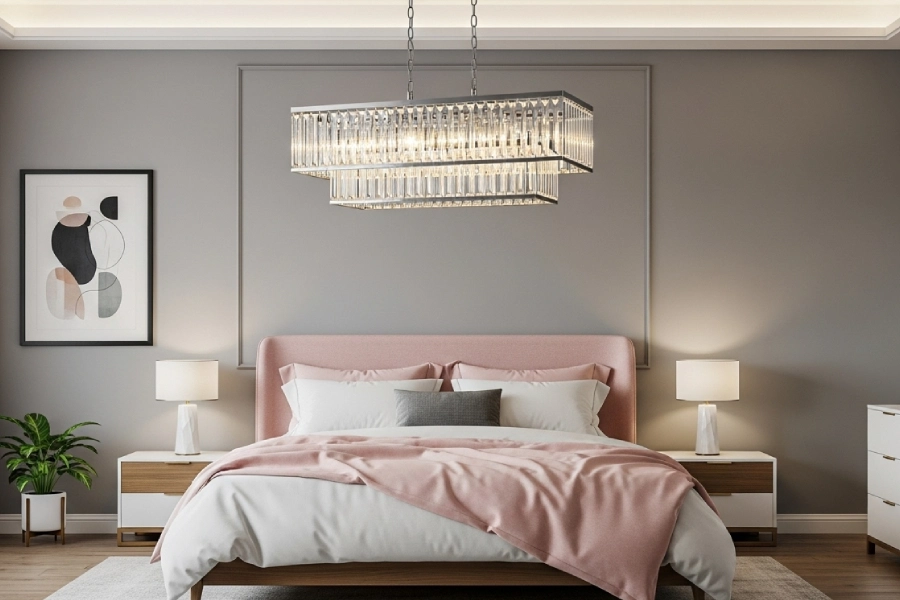 جدیدترین مدل های لوستر اتاق خواب مدرن 8 لوستر اتاق خواب مدرن