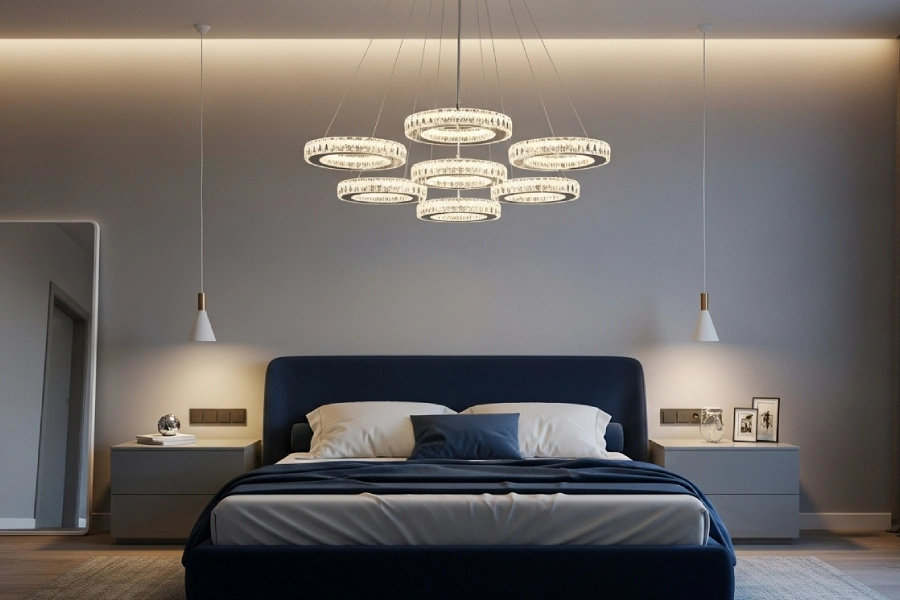 جدیدترین مدل های لوستر اتاق خواب مدرن 6 لوستر اتاق خواب مدرن