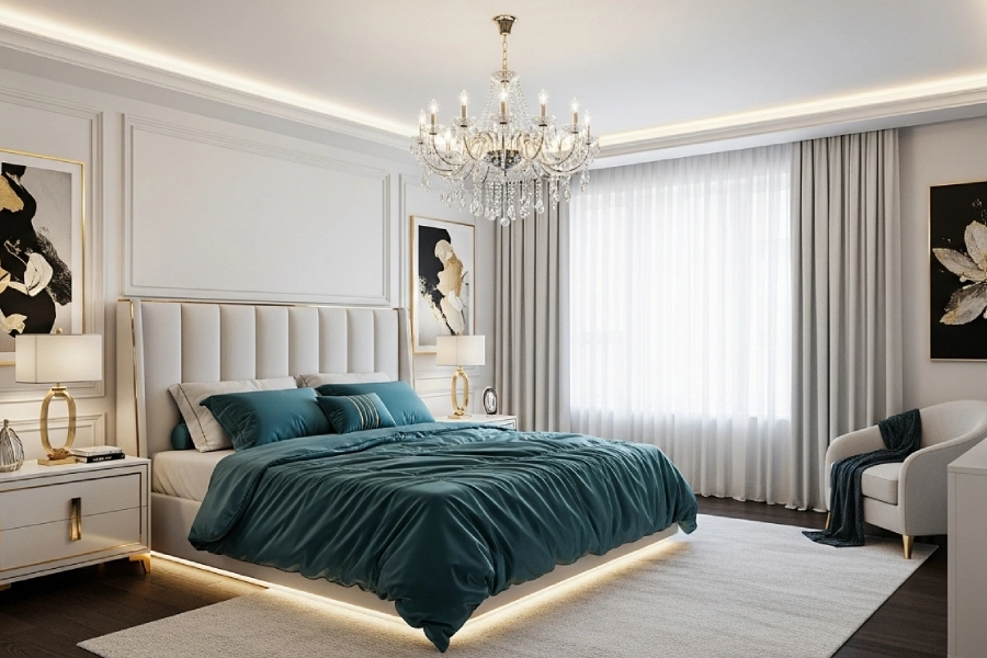 جدیدترین مدل های لوستر اتاق خواب مدرن 7 لوستر اتاق خواب مدرن