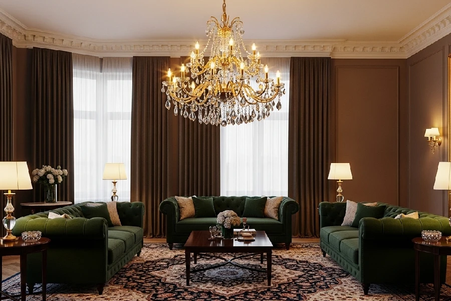 ست کردن لوستر با مبل راحتی