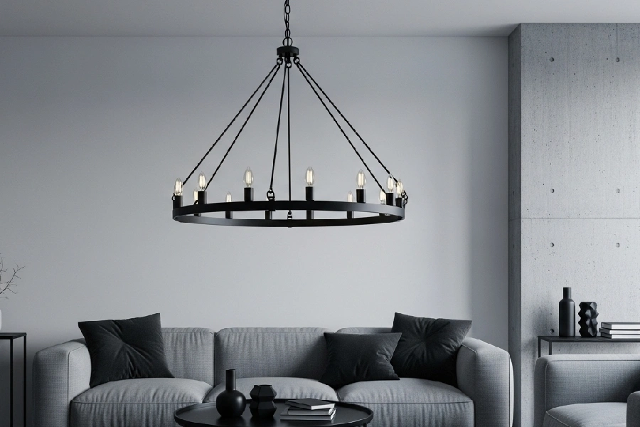 ست کردن لوستر با مبل راحتی