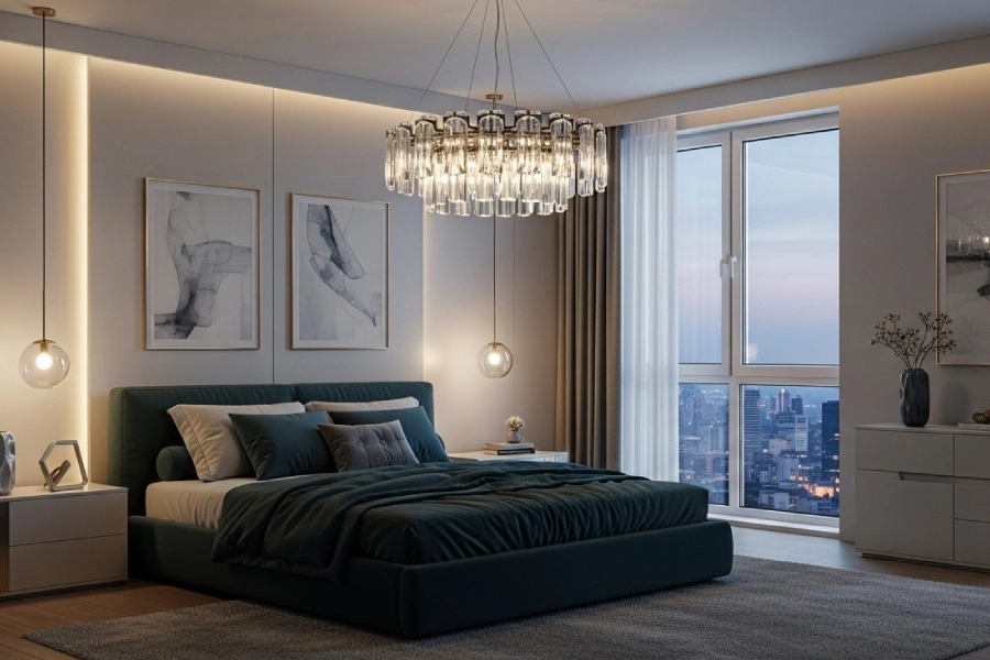 جدیدترین مدل های لوستر اتاق خواب مدرن 5 لوستر اتاق خواب مدرن