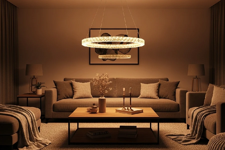 ست کردن لوستر با مبل راحتی