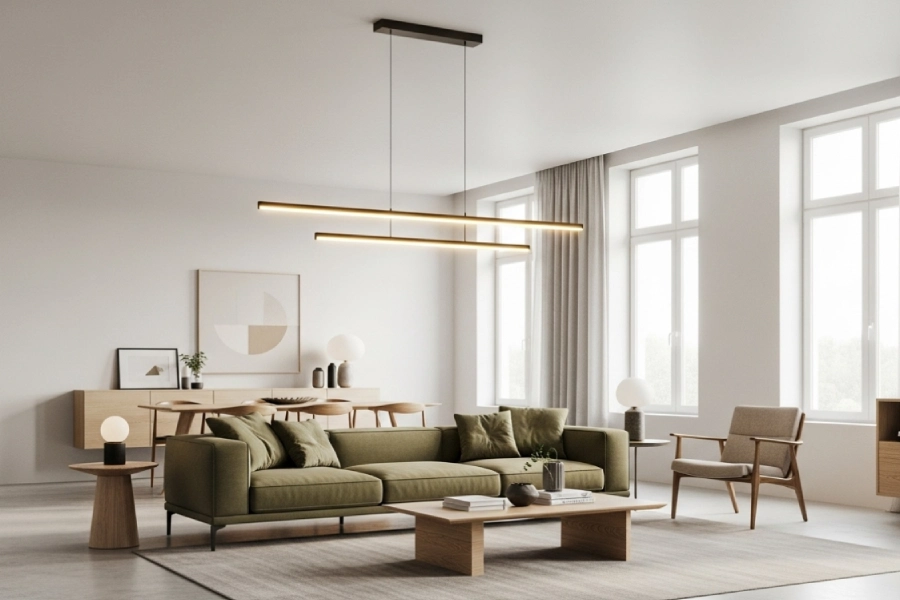 ست کردن لوستر با مبل راحتی