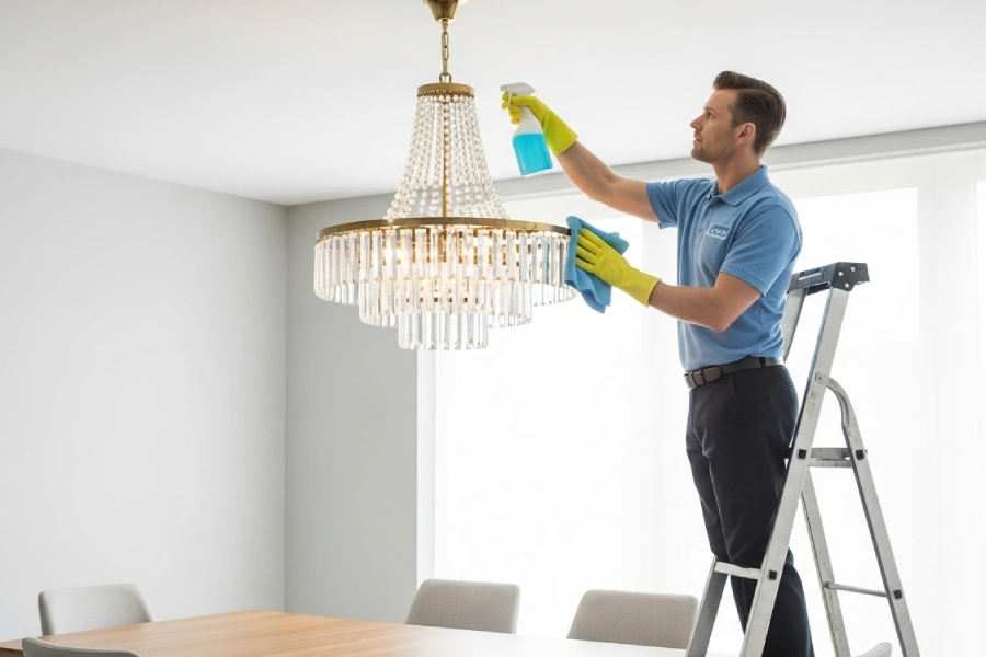 چگونه لوستر را تمیز کنیم؟ راحت ترین راه تمیزکردن لوستر 3 چگونه لوستر را تمیز کنیم؟